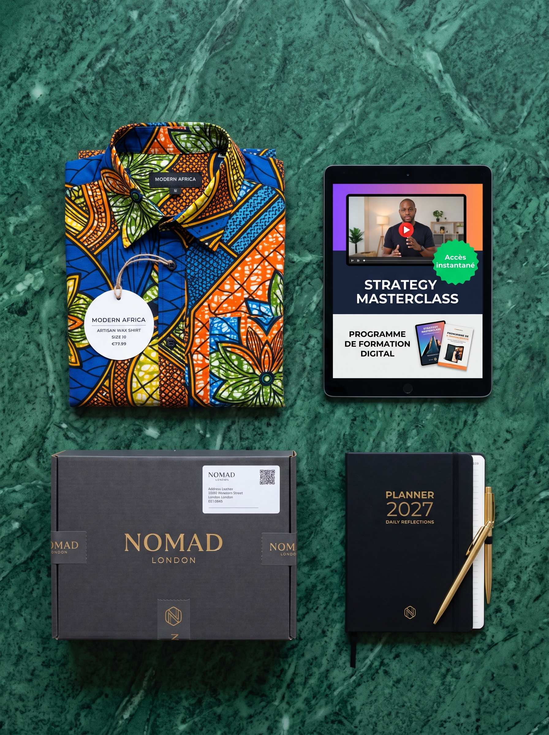 Types de produits vendus sur Sen Kheweul Store : physique, digital, formations, services